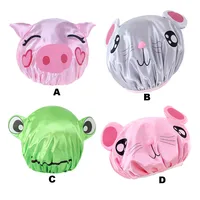 Double-layer children's cartoon waterproof shower cap Double-layer Children Cartoon Waterproof Shower Cap Cute Baby Bath Cap 1