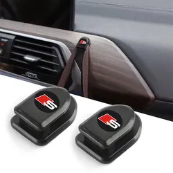 Mini Car Hooks USB Cable Headphone Key Storage Hooks  For Audi A4 A3 A5 A6 A7 A8 Q3 Q5 Q7 Q8 B5 B6 B7 B8 B9 Q7 8P 8V 8L S Line