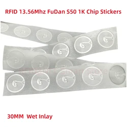 NFC - Compatible RFID Smart Tag Sticker - 13.56MHz, 1K Storage Capacity (20pcs)