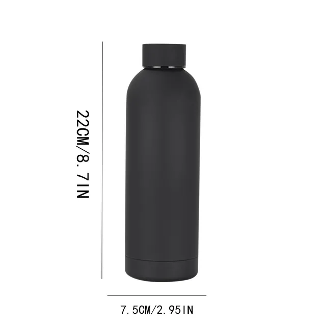 500ML Stainless Steel Small Mouth Thermos Sports Kettle Keep Cold Thermal Mug Portable Insulated Cup Gym Water Bottle 6
