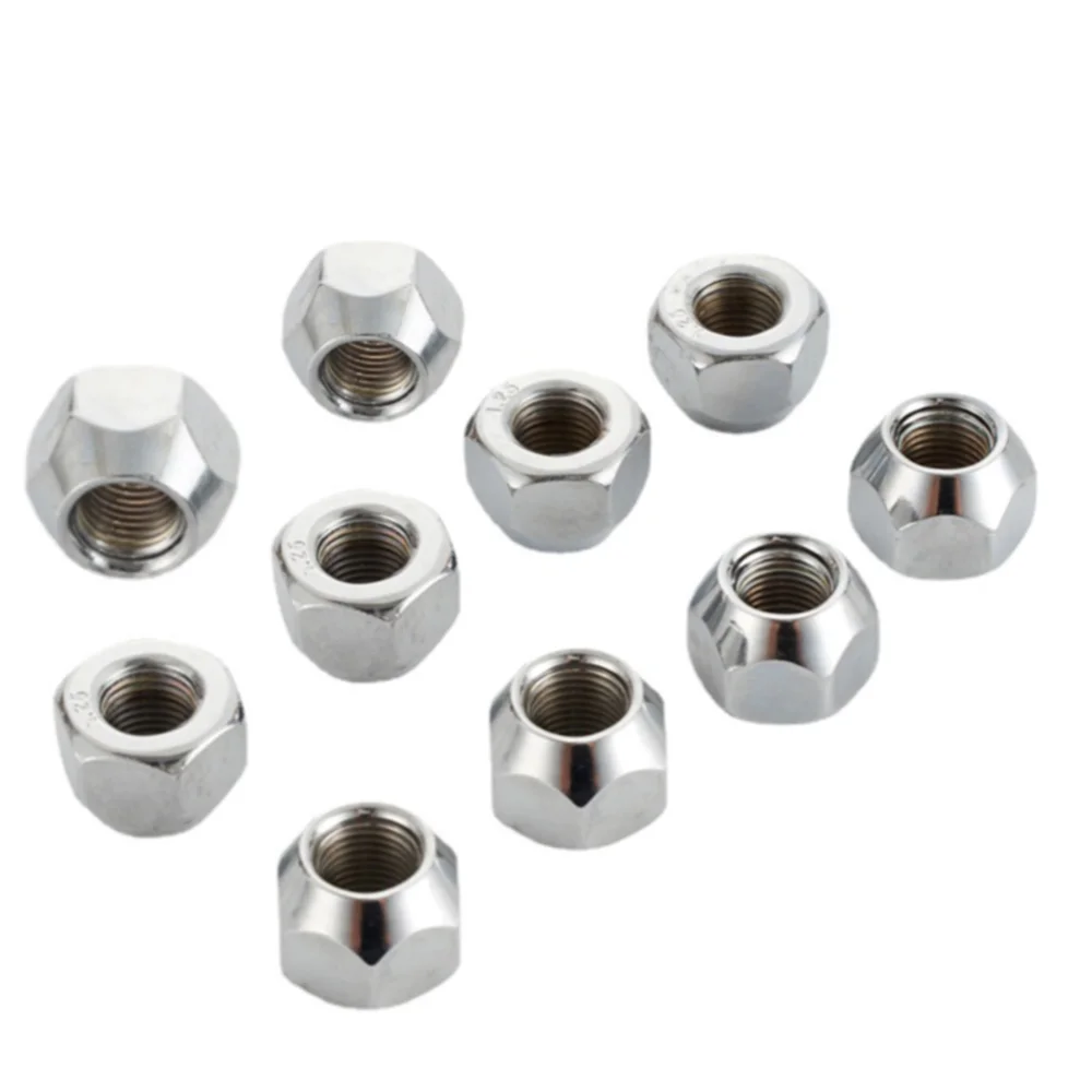 20 Pcs Open End Wheel Lug Nut For Wuling Motors 21mm Hex 16 Mm Long 1/2