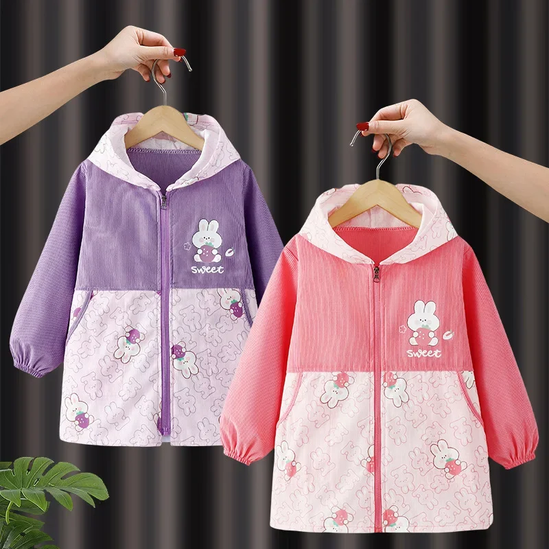 Children's down Jacket Anti-Dirt Outerwear Hooded Coat Little Kids' Protective Clothing Autumn Winter Outfit Trendy Big Kids