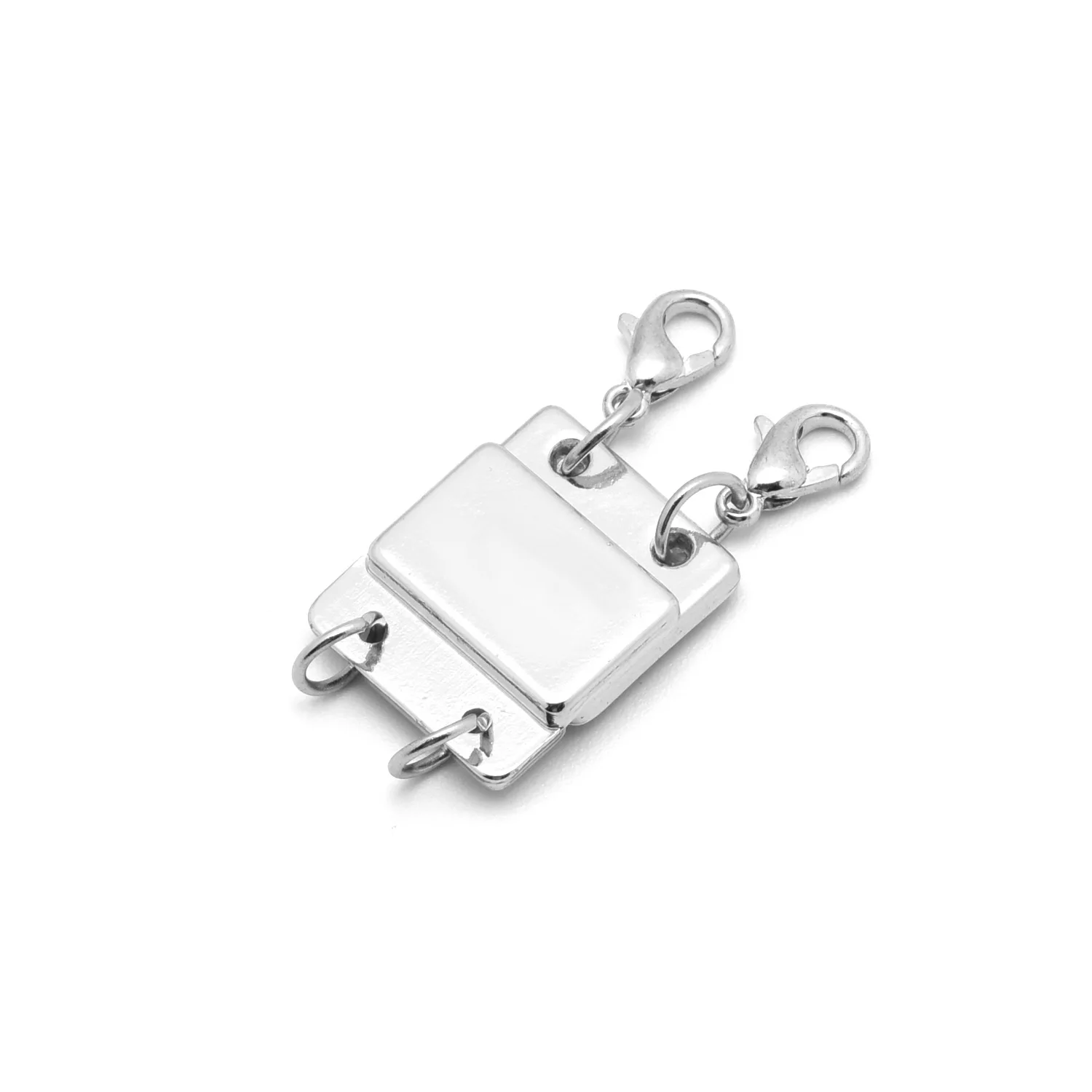 2 stücke geschichtete Halskette Verschlüsse starke magnetische Halskette Separator Extender für DIY mehrere Stränge Schmuck Armband Stecker – Detail 7