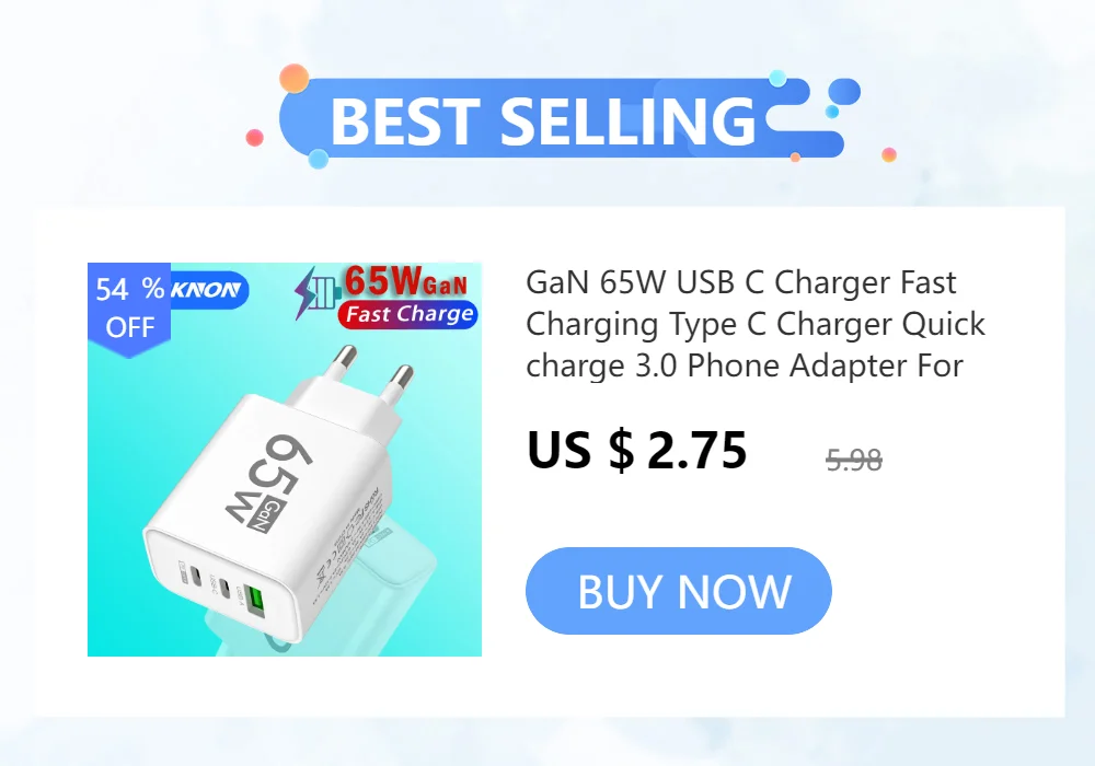 USB C Fast Charger 48W Quick Charge for iPhone 13 Xiaomi 12 Samsung Huawei CellPhone Wall Charger USB C Power Adapter US EU Plug