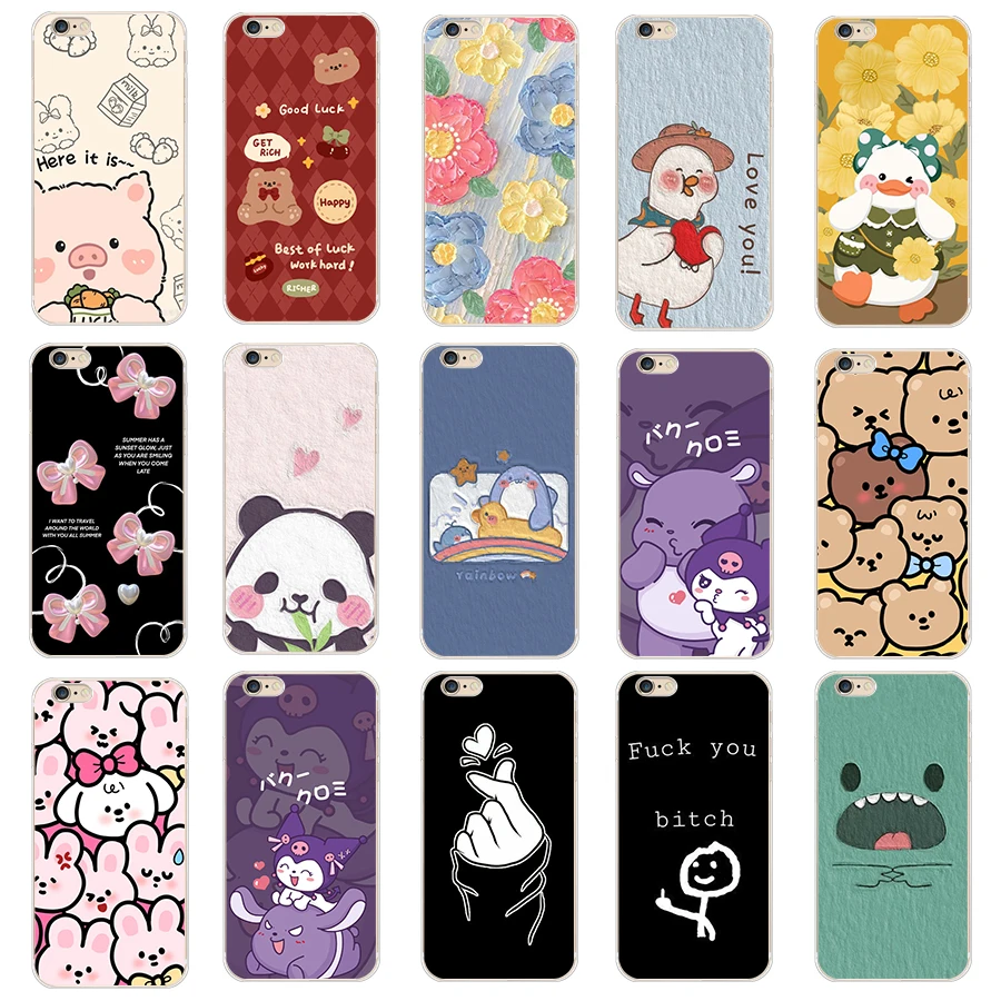 5 Per Iphone 6/Xr/Se 2016/Se 2020/Se 2022 Custodia Tpu Custodia Protettiva In Silicone Morbido