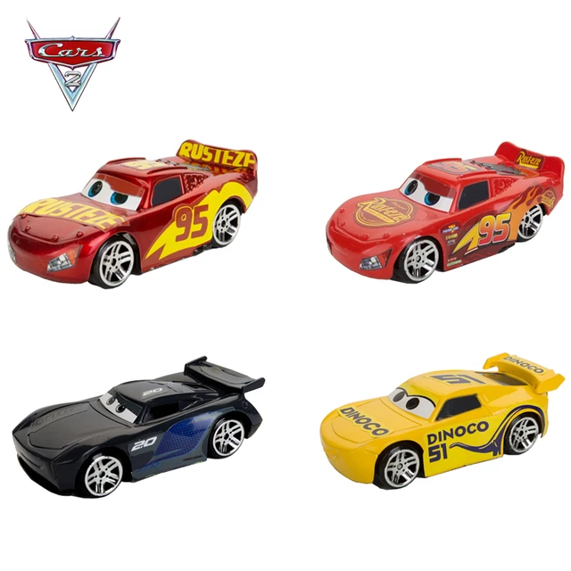 4Pcs/Set Cars Disney pixar car 3 toys No. 95 Lightning McQueen Champion  Matt Jackson Storm