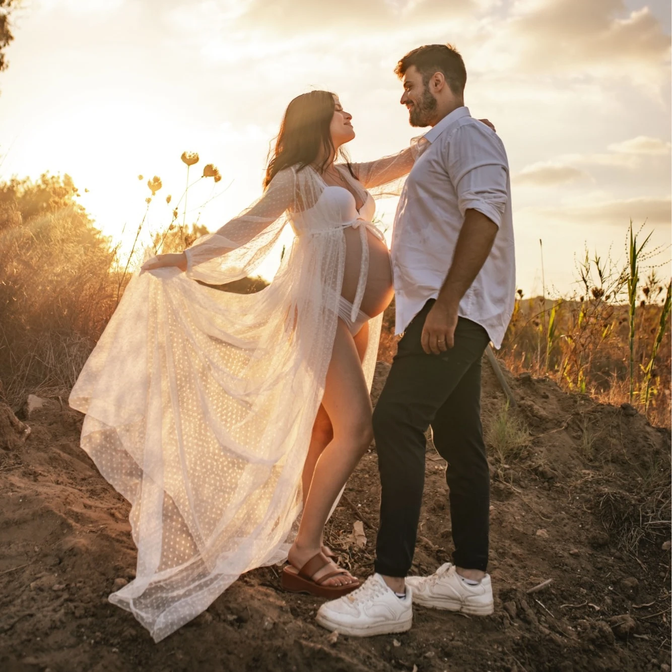 Kari Maternity Photography Props Long Dress 1