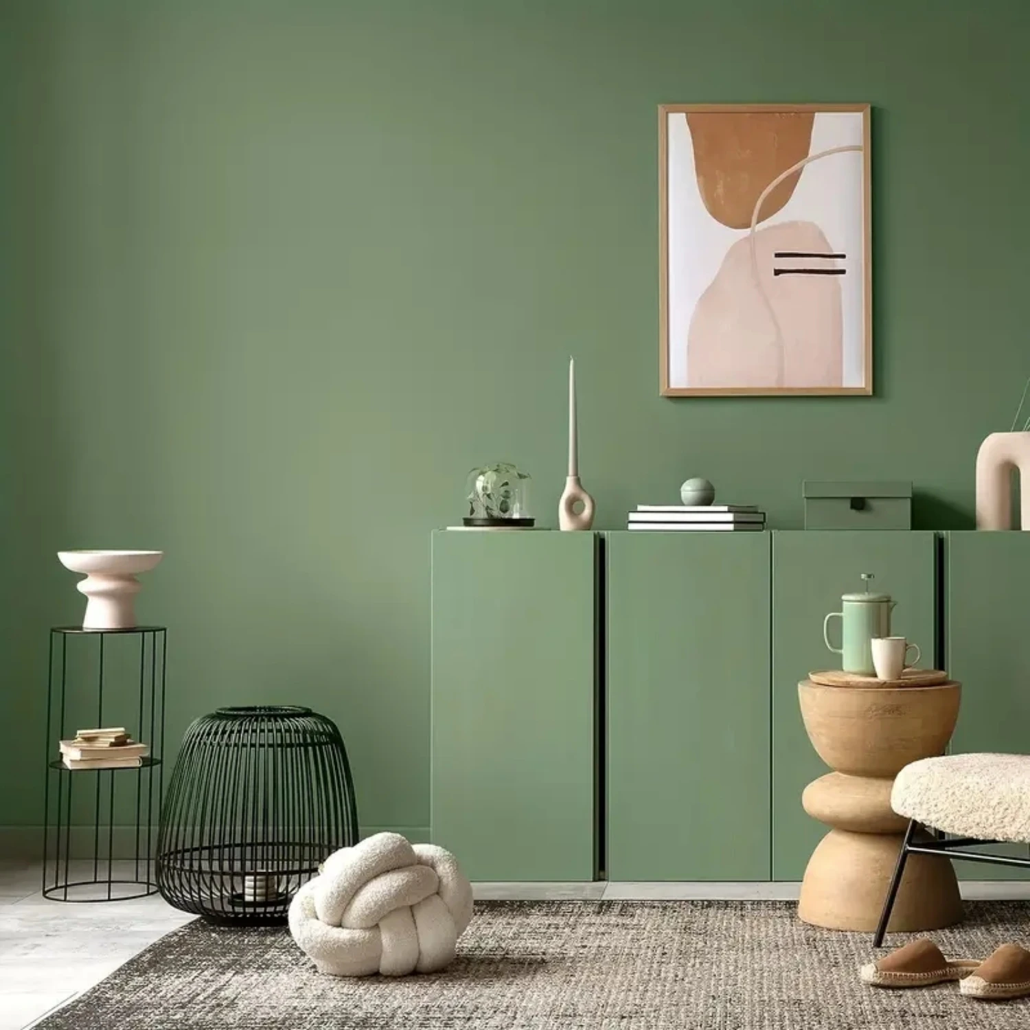Matte Green Self Adhesive Wallpaper for Home Decor