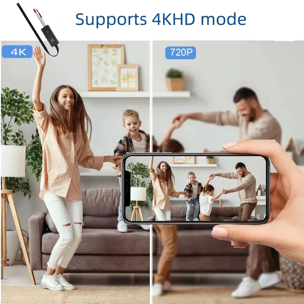 Improved HD4K Mini WiFi Camera, Supports Motion Detection, Remote Viewing, Upgraded Resolution, Home DIY Wireless Camera 4