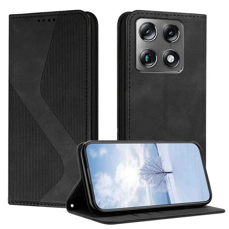 Luxurious Magnetic Leather Book Case - Flip Stand Wallet Phone Cover