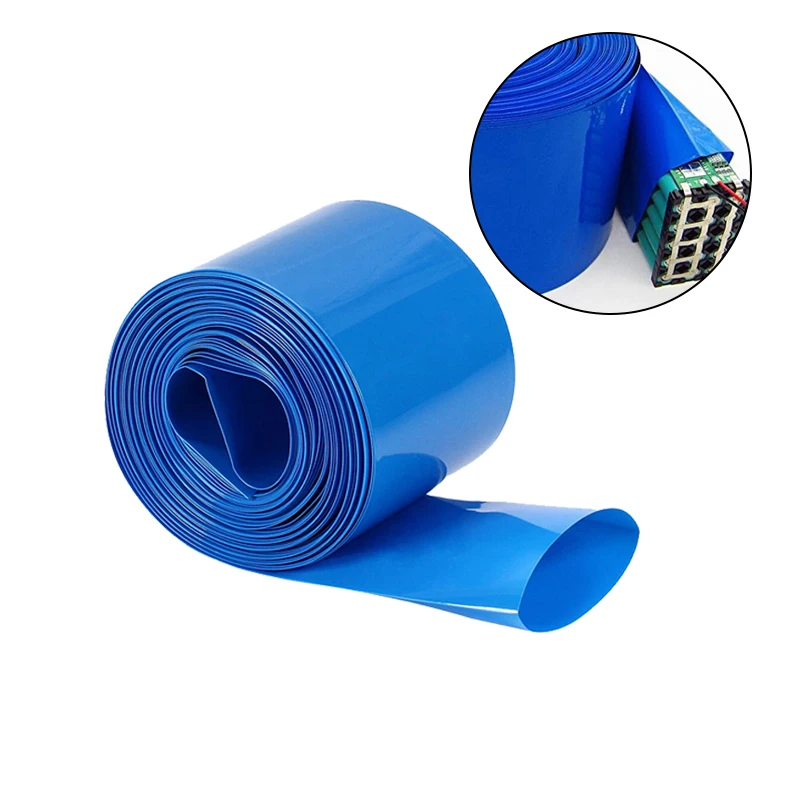 Battery Packs PVC Heat Shrink Tube 1M Length Insulation 30/50/70/200&plusmn;2MM Width for Big Battery Pack Power&DIY Projects