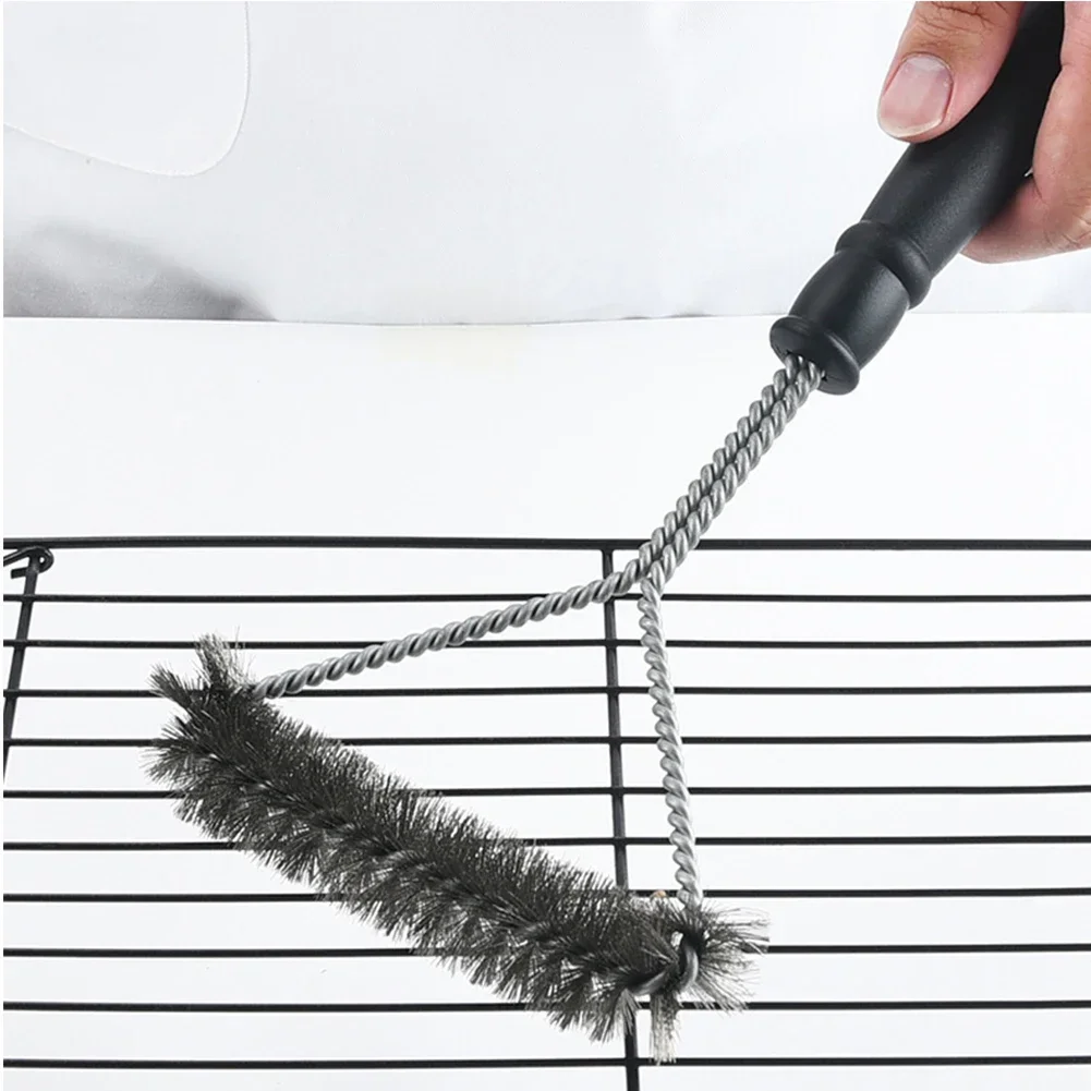 Barbecue Grill BBQ Brush Clean Tool Grill Accessories Stainless Steel Bristles Non-stick Cleaning Brushes Barbecue Accessories