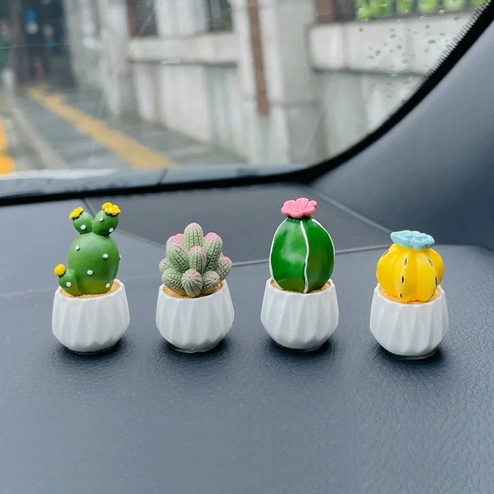 귀여운 다육 식물 자석 메시지 스티커, 3D 주방 냉장고 자석 단추 선인장 장식, 자동차 인테리어 액세서리
