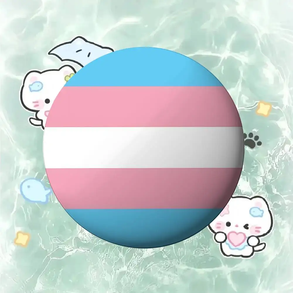 LGBT Regenbogen Flagge Abzeichen Abzeichen Cartoon Runde Broschen Auf Rucksack Jacke Acryl Knopf Pins Sammlung Geschenke – Detail 29