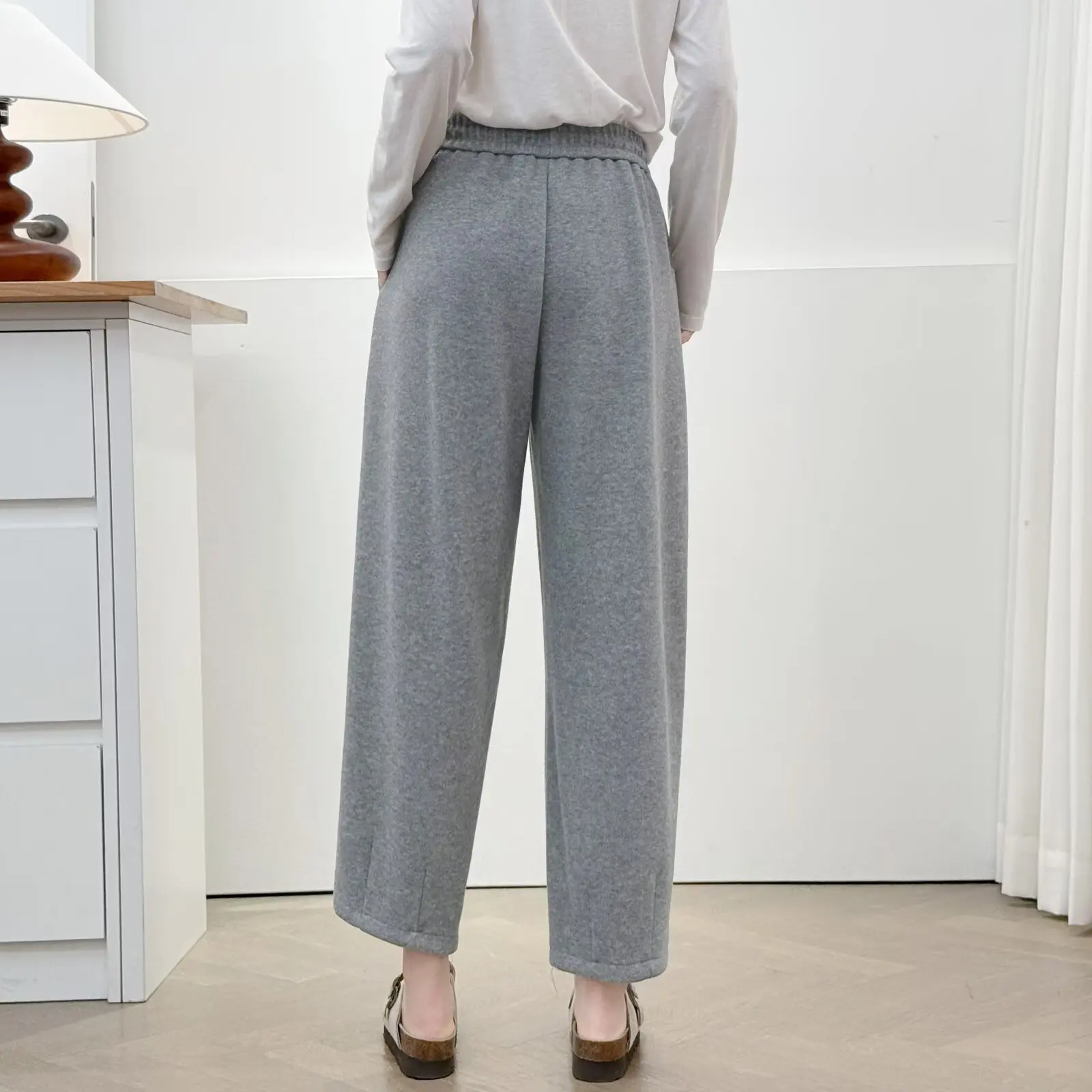 XXXXL Fashion Plus Size Women's Harem Pants Autumn New Simple And Classic Solid Color Casual Radish Bottoms 041