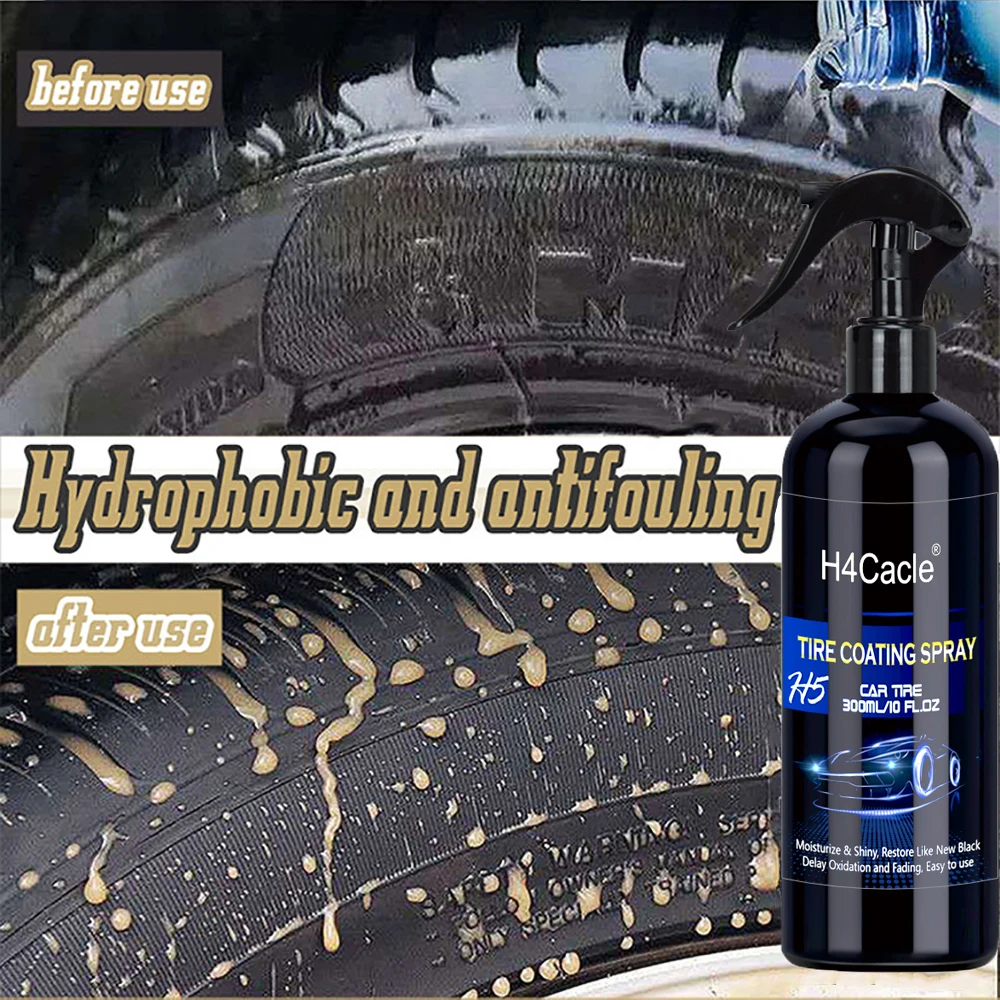 Tire Blackening Coating Wax Car Tire Shine Coatings Long Lasting Tyre High Gloss Car Auto Refurbishing Agent Cleaner Coatin