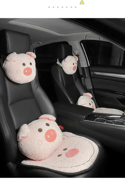 Auto Bär Schwein Kopfstütze Nackenschutz Taille Kissen Auto Innen