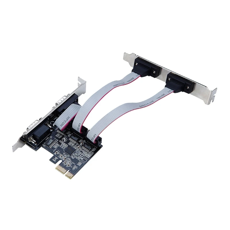 

Dual RS232 Serial Port DB25 Printer Parallel Port LPTto PCIE Card Adapter Dropship