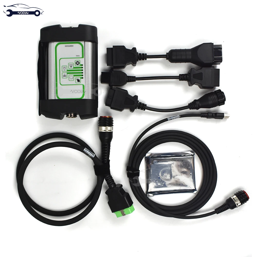

Truck Excavator Auto Diagnostic Scanner For Volvo Vocom Adapter With Vcads Fci 8 Pin Connect Cable OBD 2 II Tool