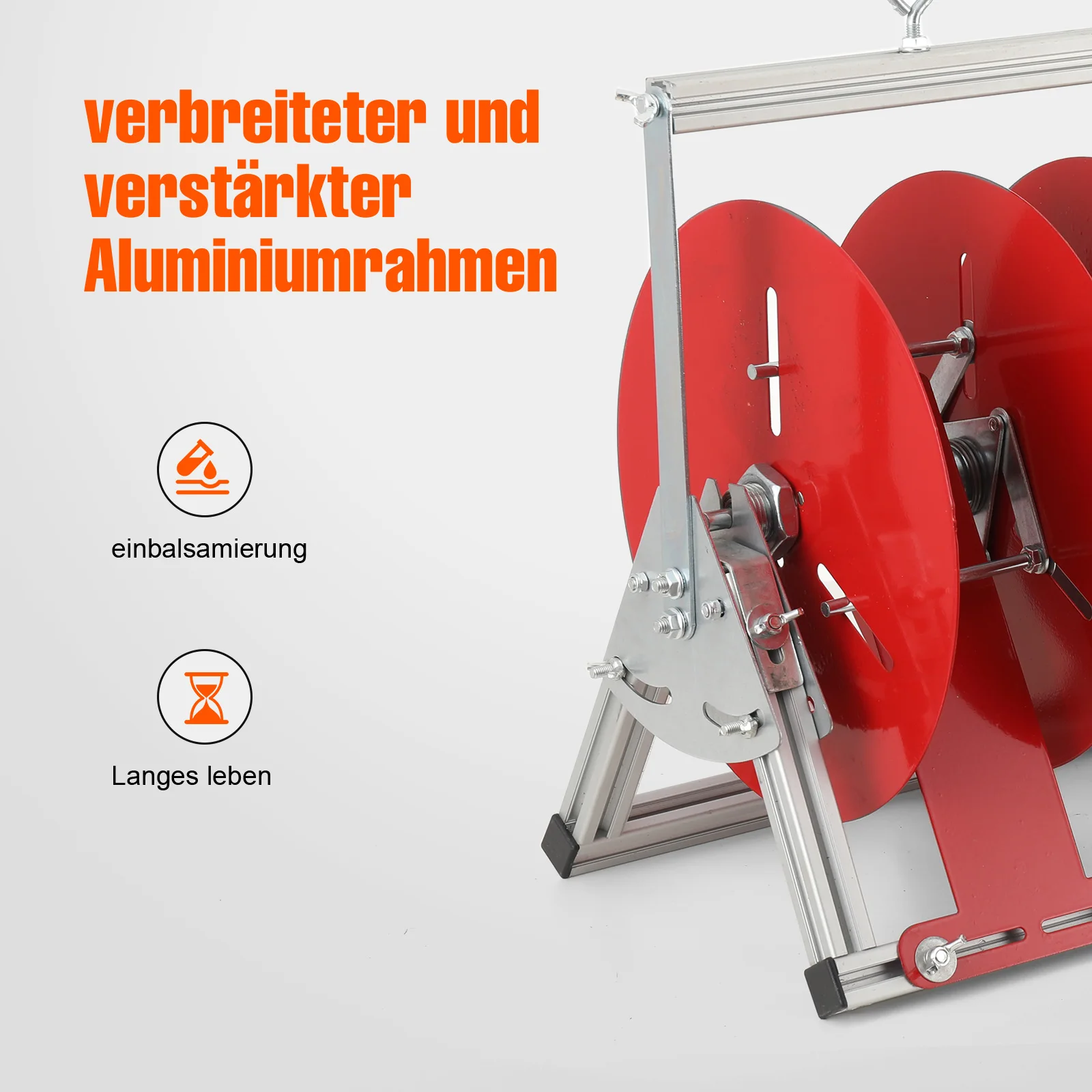 Kabelabwickelständer für Elektriker – BV-Kabelabwickelregal für 4 Rollen – Kabelabwickelrahmen – Kabelabwickelhilfe – Kabelzuführungs-Organizer – Detail 6