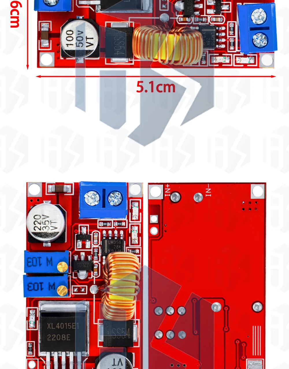Original 5a DC zu DC CC CV Lithium Batterie Step Down Lade karte LED Stromrichter Lithium Ladegerät Step Down Modul xl4015 – Detail 10