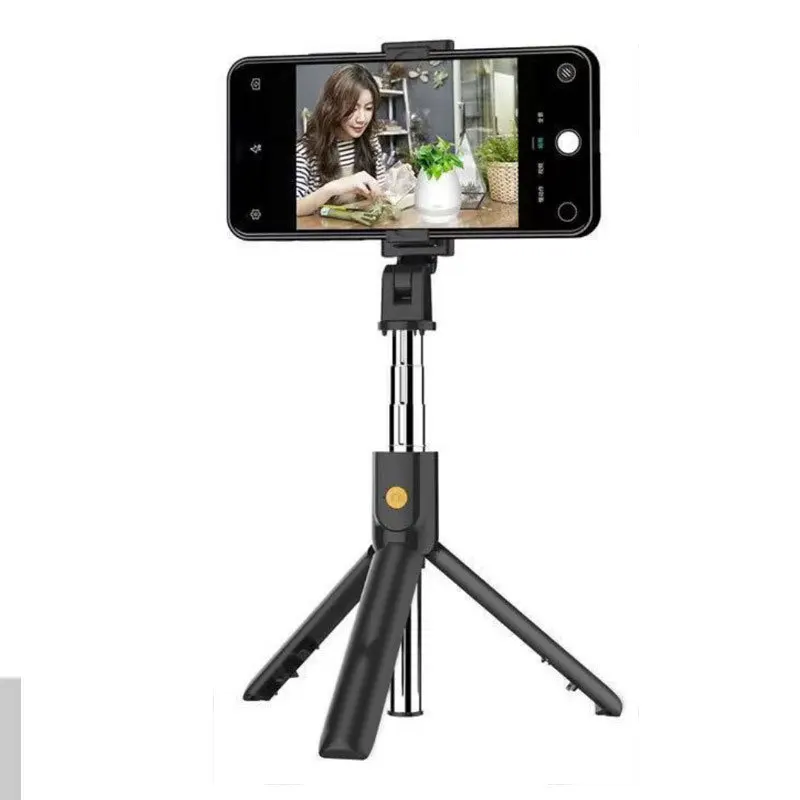 Universal Portable Wireless Selfie Stick Tripod Stand With Bluetooth Remote Extendable Mini Tripod For Mobile Phone Video Photo