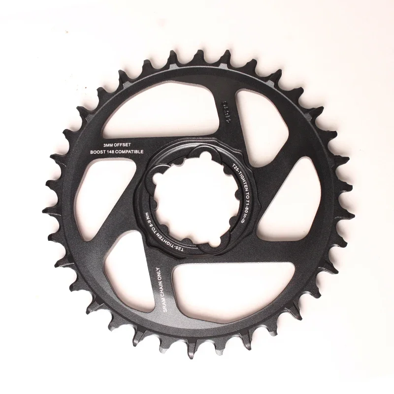 Фото Подходит для SRAM GX Eagle Chainring 34T Chainewheel прямое Крепление 3 мм офсетная велосипедная кривошипа 12S для Sram X-SYNC цепная кольцевая Корона велосипеда №3