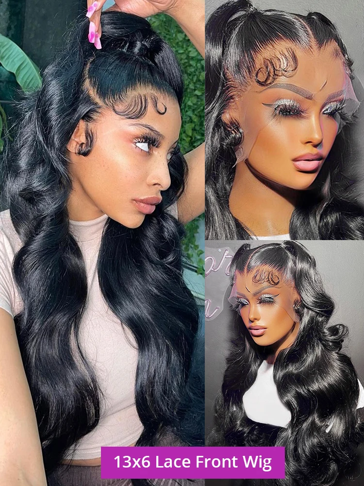 human hair wig 30 40 Inch Body Wave 13x6 HD Lace Frontal 360 Full Lace Front 100% Human Hair Pre Plucked