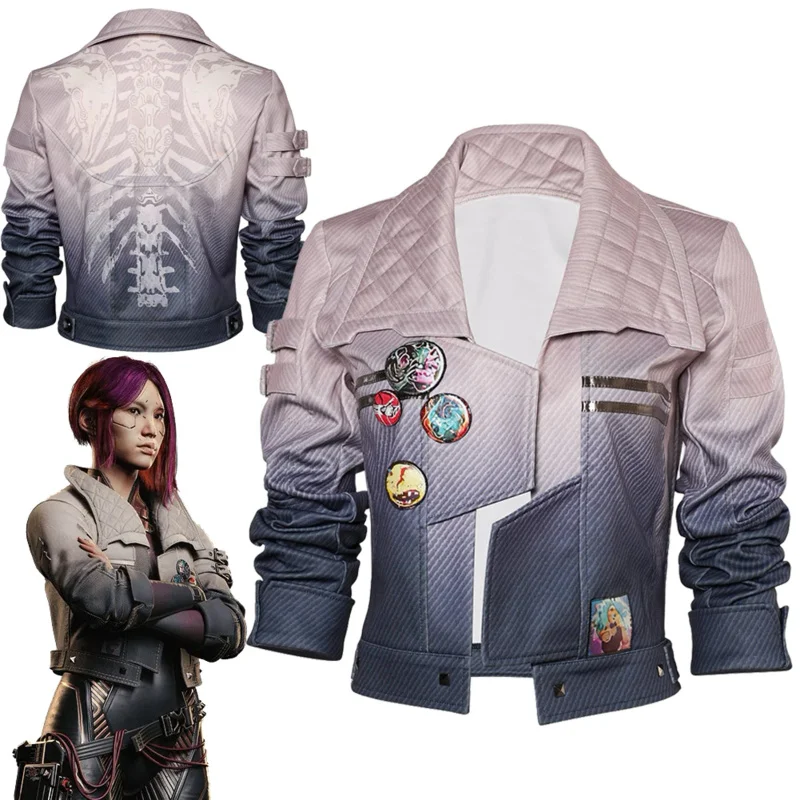 

Игра 2077 Songbird Косплей-куртка фантастический костюм Маскировка для взрослых женское пальто повседневная куртка наряды Хэллоуин Карнавальный Костюм