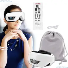 

English Voice Eye Massager Hot Compress Eye Mask Vibration Massager Heating Massage Goggles Braces & Supports Eye Care Device