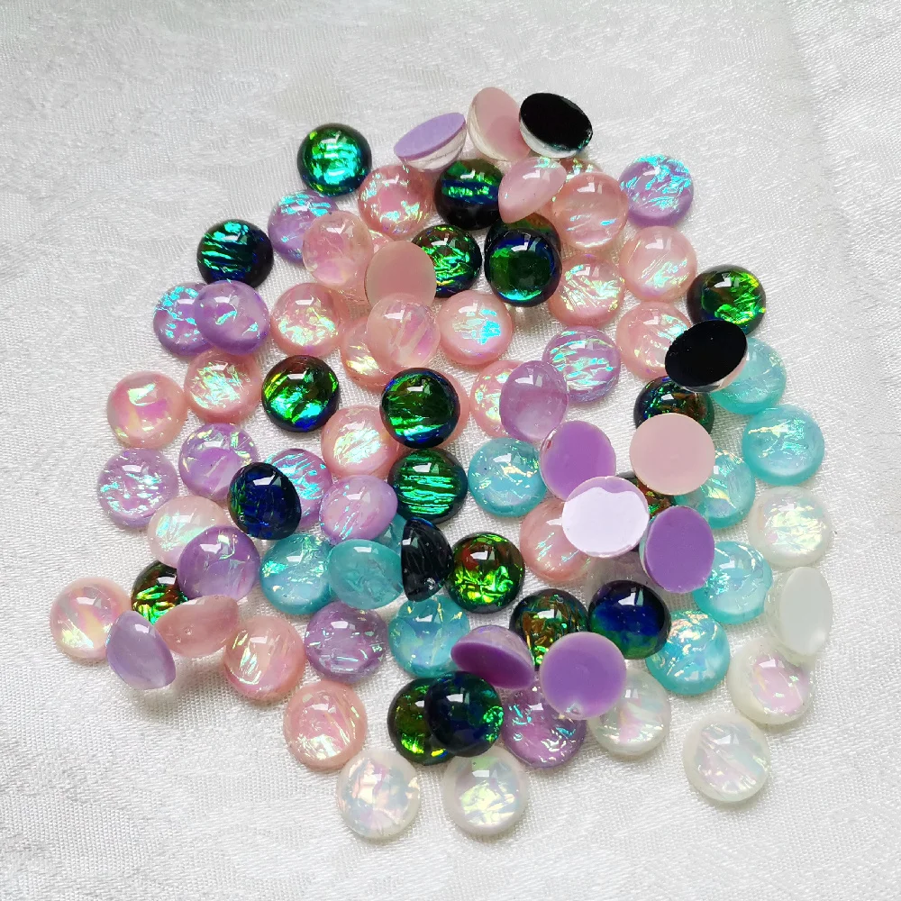 Glitter Beads - 12mm Classic Glitter Round Resin Beads - High Quality Resin  Beads - 50 pc set