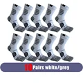 10 Pairs white grey