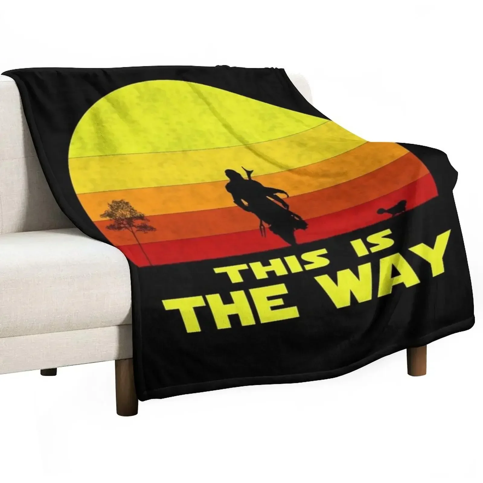 

mando retro Throw Blanket Beach for sofa Blankets