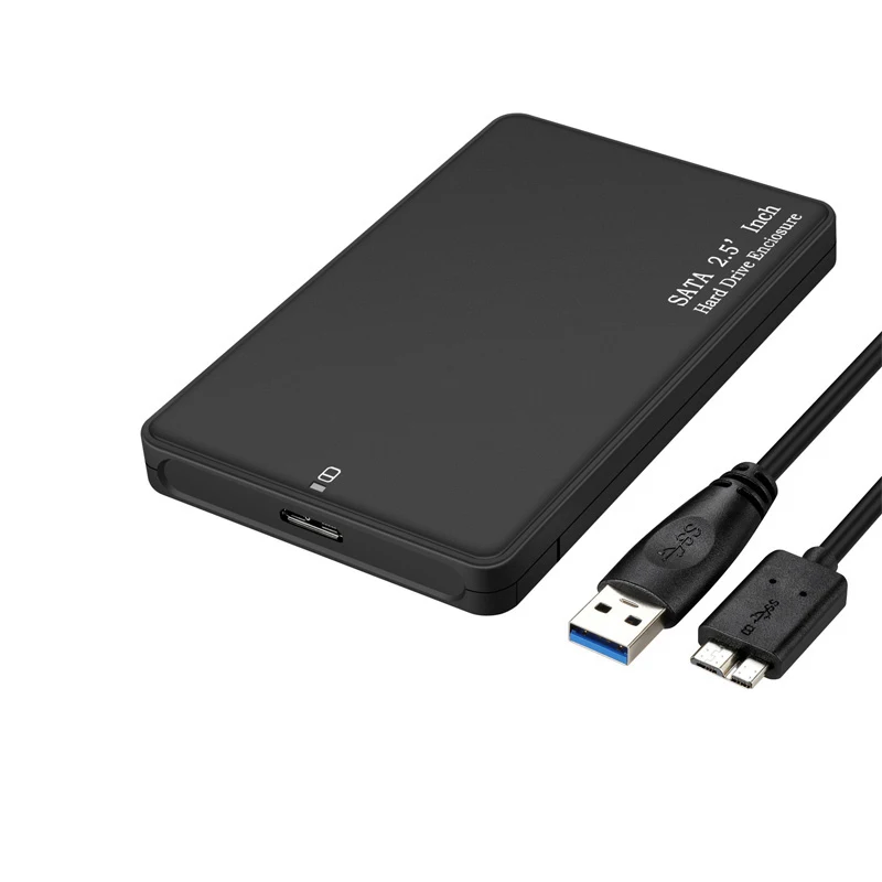 2.5 Pollici Usb 3.0 Sata Hd Box Hdd Drive Custodia Hdd Esterna Custodia Nera Tool Free 5 Gbps Supporto Uasp Per Ssd/ 2Tb Hard Disk