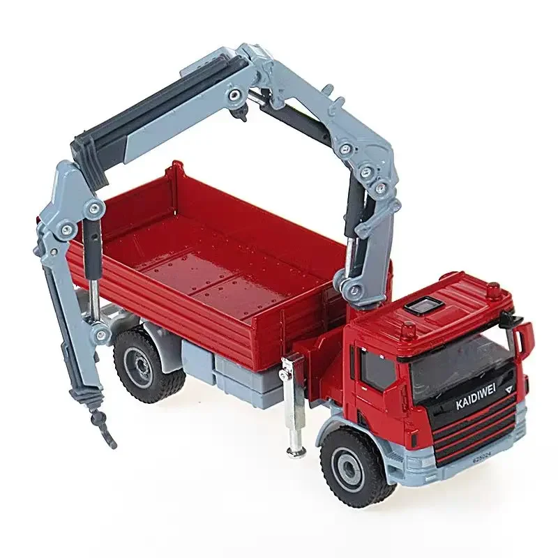 KDW Truck Mounted Crane Transport Dumper 1/50 Alloy Engineering Vehicle Model Car Model Simulation Toys for Boys Gifts