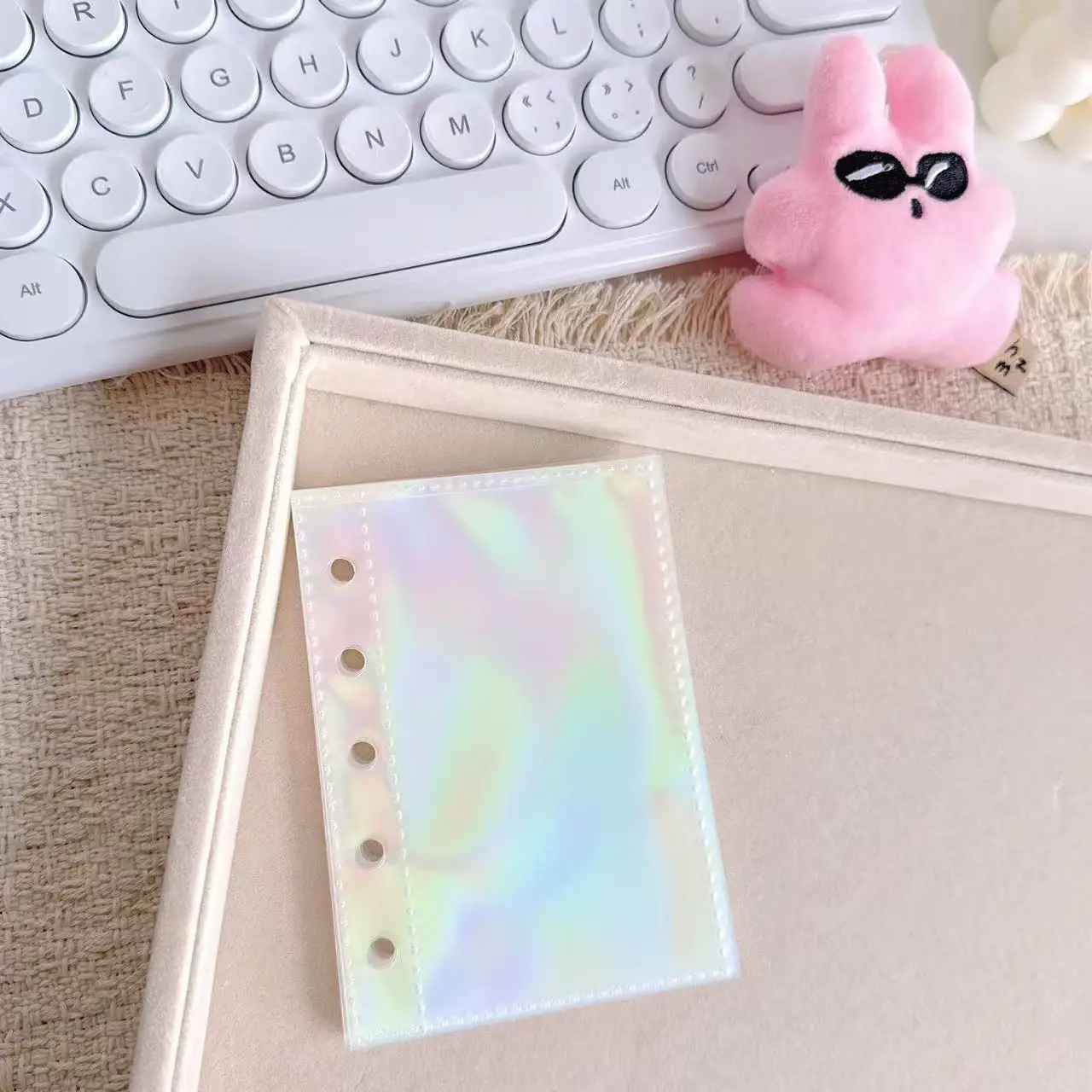 A6 A7 M5 레이저 파일 홀더 노트북 루즈리프 DIY 문서 가방 바인더 링 PVC 보관 바인딩 폴더