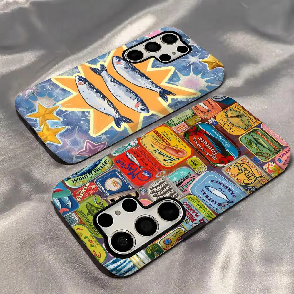 Sardines 2-in-1 Glossy Shell Phone Case