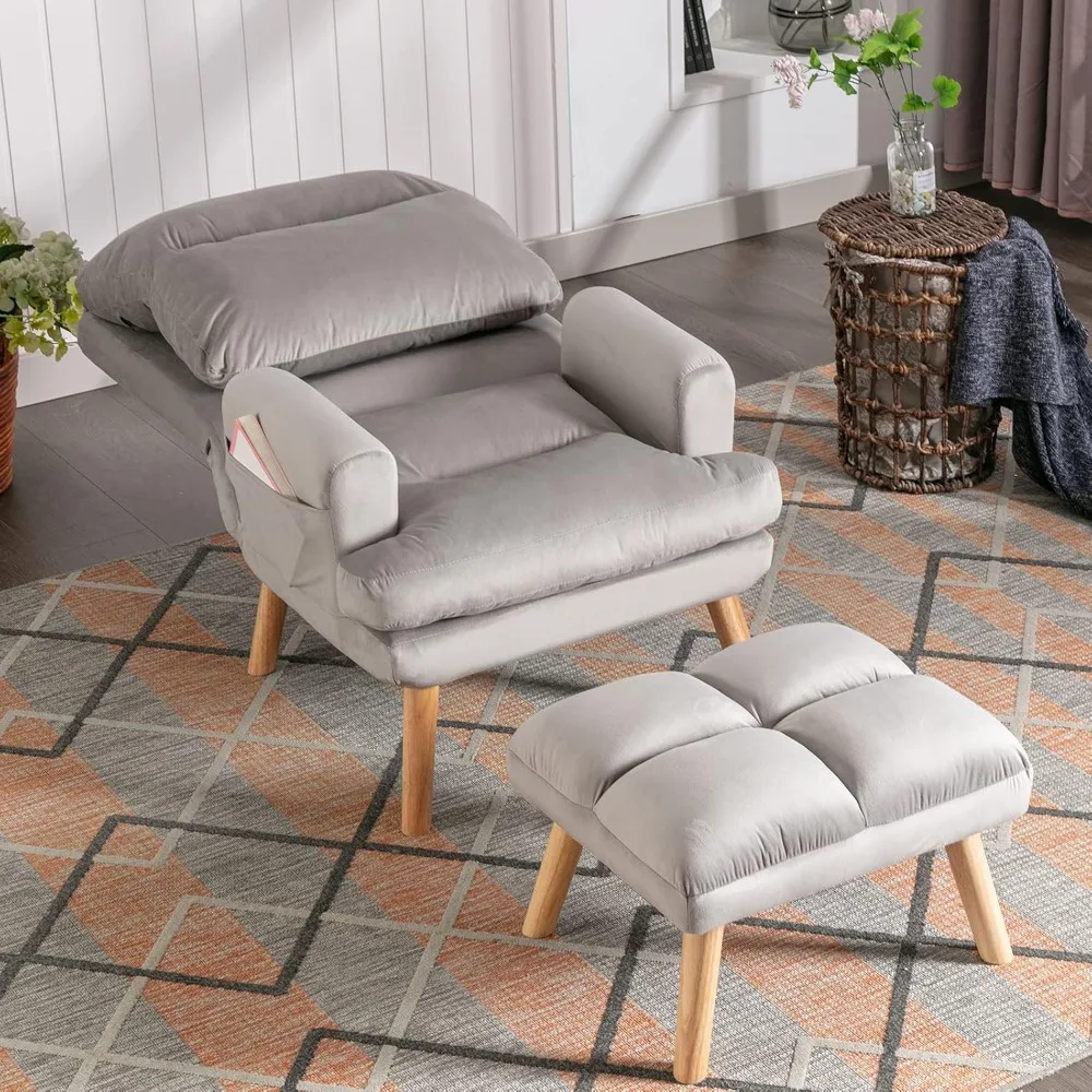 Accent Chair with Ottoman, Lounge Chair 4