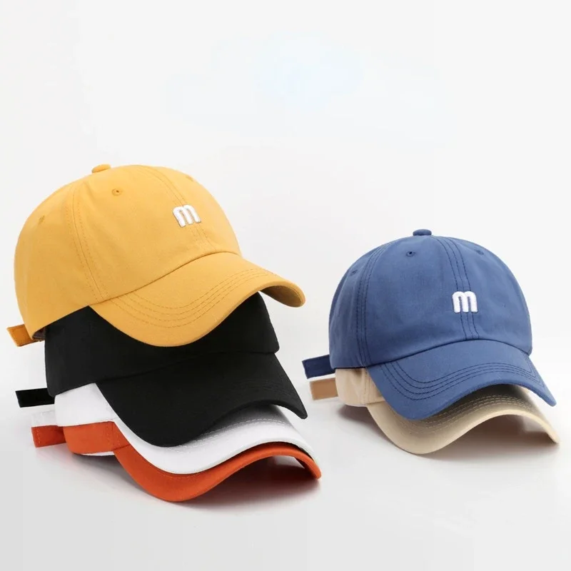 Peaked Cap Fashion Letter M Men's Breathable Couple Soft Top Baseball Cap Men's Baseball Women's Hats for Men