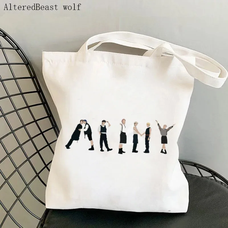 

Women Shopper bag Butter ARMY Printed art Bag Harajuku Shopping Canvas Shopper Bag girl handbag Tote Shoulder Lady Bag
