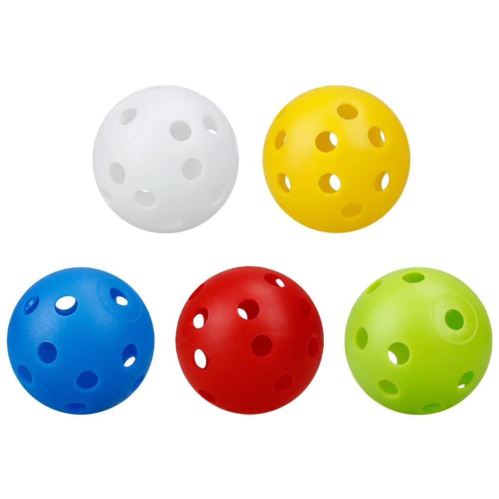 

50 Pcs Golf Practice Ball Hollow-out Balls Indoor Golfs for Golfing Training Batting Colored Sports Swing