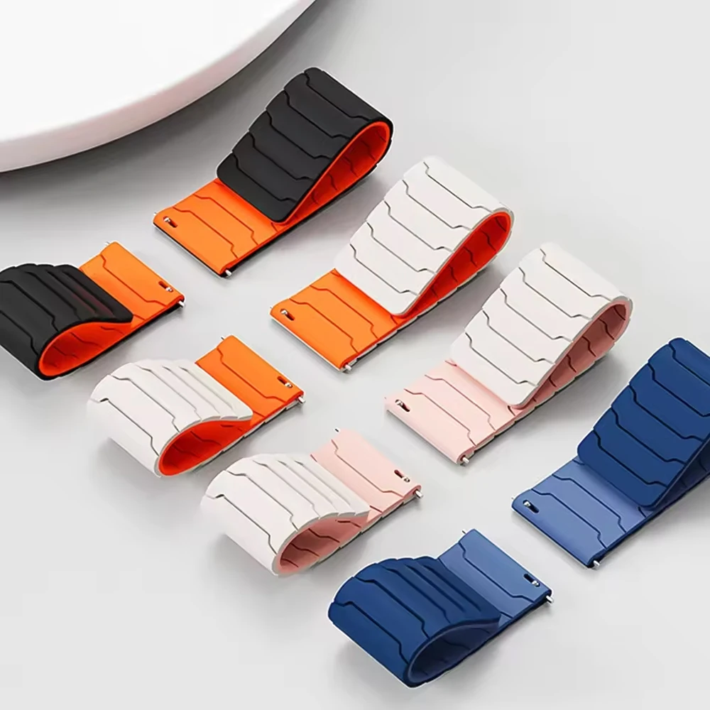 Universal Magnetic Silicone Loop Strap - 20mm/22mm Wristband