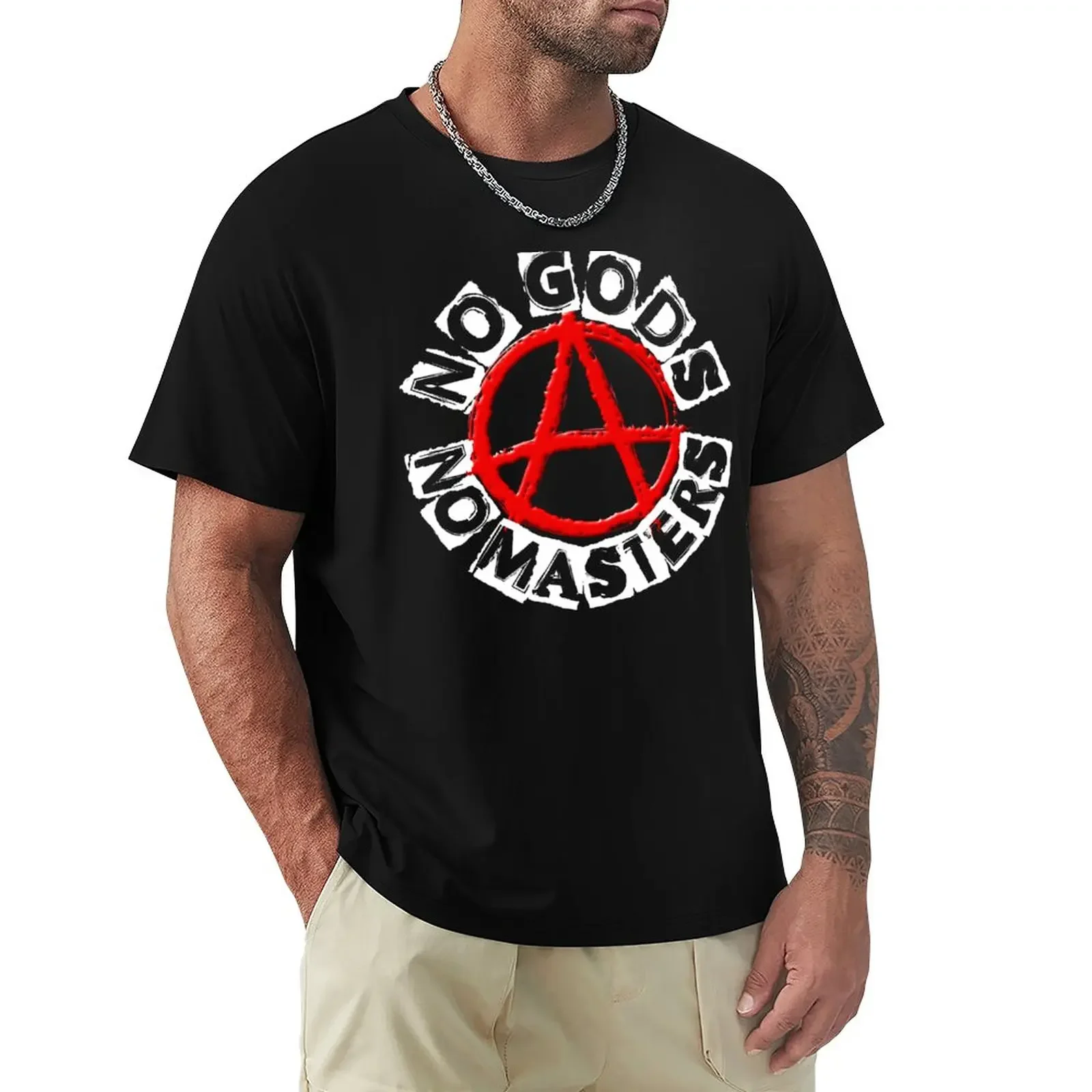 

No Gods No Masters T-Shirt kawaii clothes anime aesthetic clothes plain black t shirts men