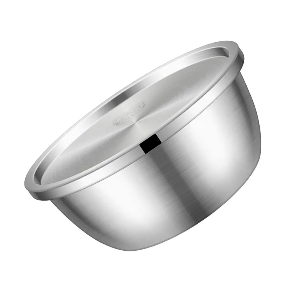

Thickened Salad Bowl Stainless Steel Mixing Bowls Round Bottom Egg Food 304 Beating Pan