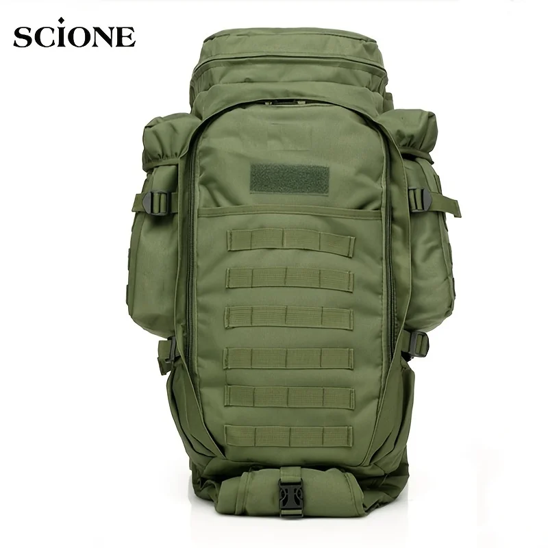 

70L Combined Backpack Rifle Rucksack Large Capacity Tactical Assault Bag Camping Attack Tactics Equipment XA991WA