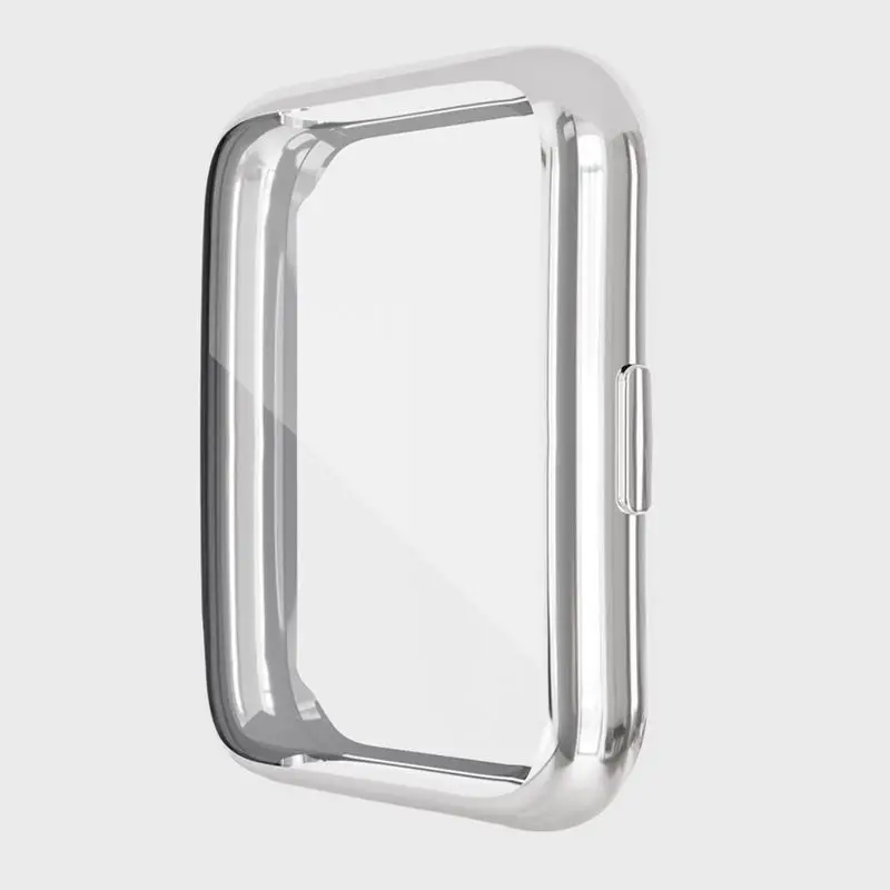 Full Cover Protective Bumper Case with Tempered Glass Screen Protector - Soft TPU