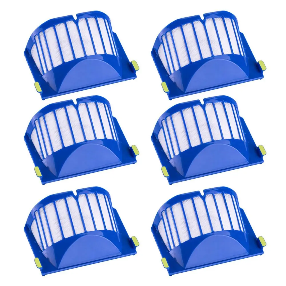 6 Pz Filtro Per Irobot Roomba 600 Serie 610 614 618 620 621 630 635 640 645 650 652 655 660 665 670 671 675 680 681 690
