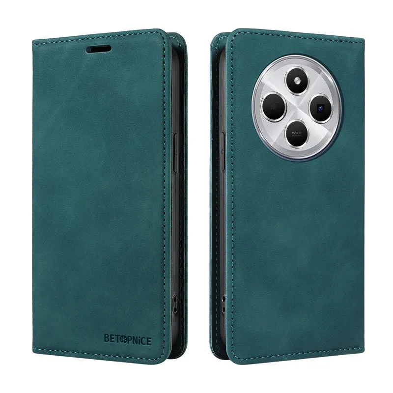 Premium Anti-Theft Leather Wallet Phone Case with Flip Card Holder