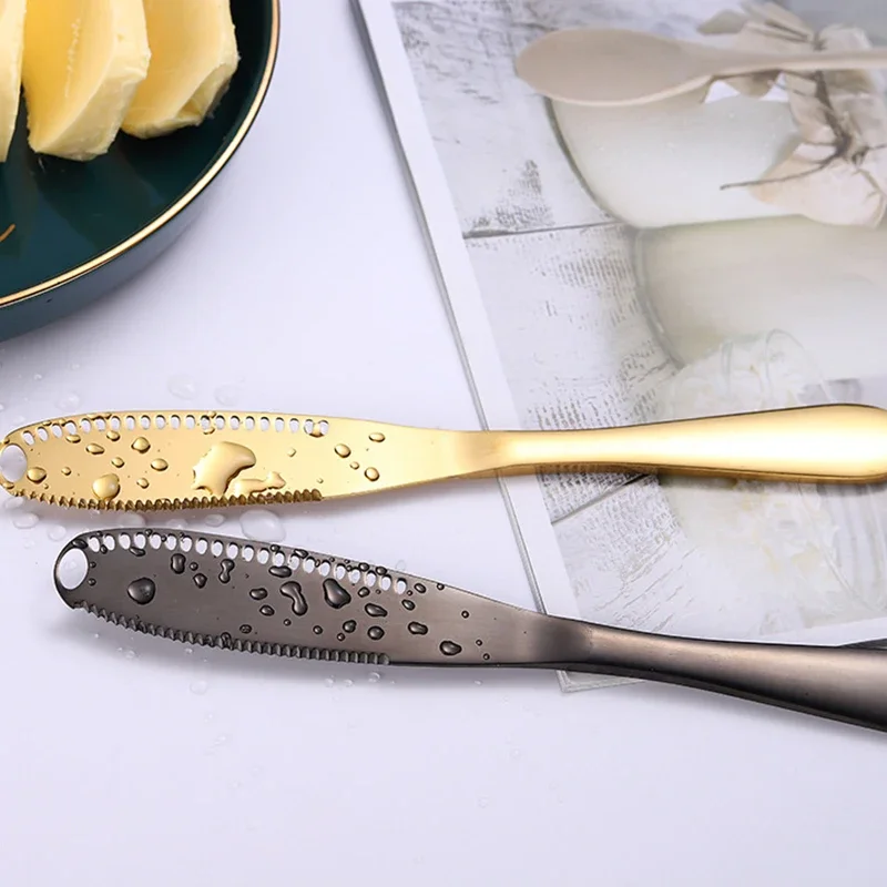 Butter Knife Cheese Dessert Cake Spatulas Stainless Steel Jam Knife Cutlery Toast Wipe Cream Bread Cutter kitchen accessories