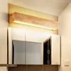 Modern Solid Wooden LED Wall Lamps Linear Nordic Corridor Bedroom Decoration Bathroom Mirror Indoor Lighting Home Living Room 6
